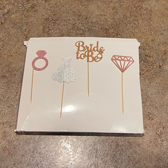 Party Supplies Bridal Shower Cupcake Toppers Poshmark